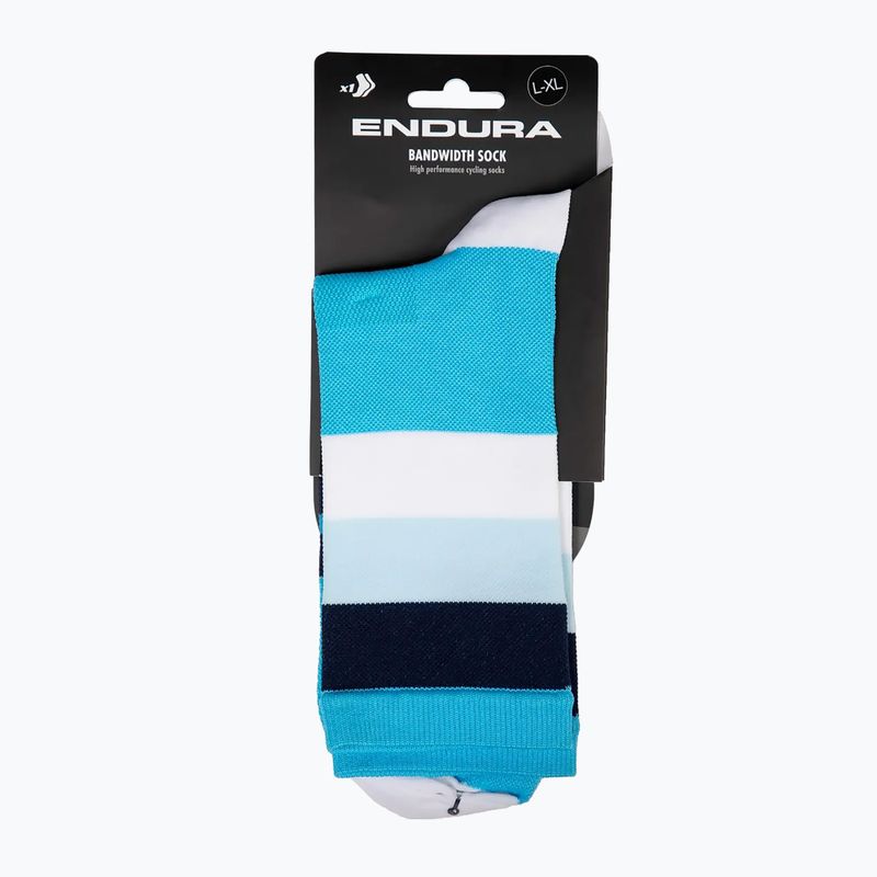 Fahrrad Socken Herren Endura Bandwidth hi-viz blue 5