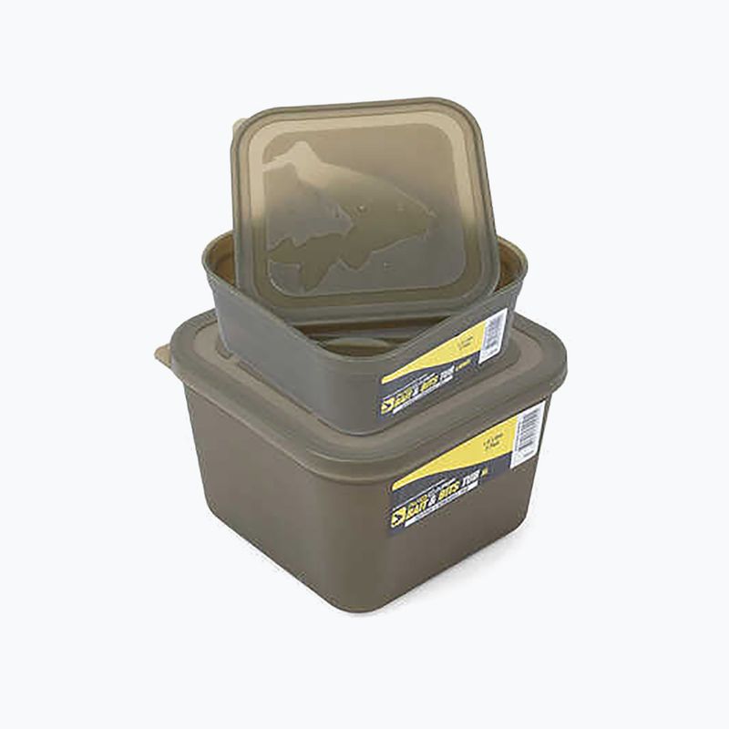 Avid Carp Bait Tub Deep Size mit Deckel & Umlenkung grün AVBT/01 3