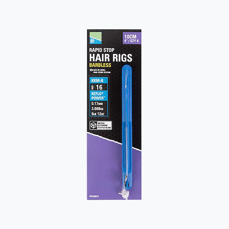 Preston KKM-B Mag Store Hair Rigs - 4  transparent P0160009 methode Leiter