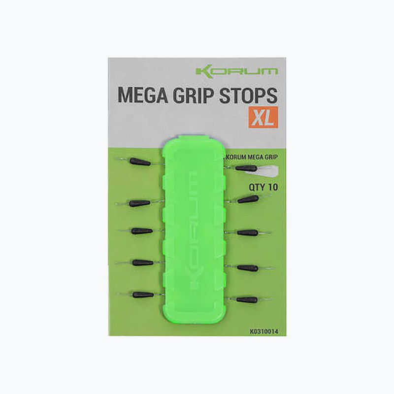 Korum Mega Grip Stops 10 Angeln Stopper schwarz K0310013