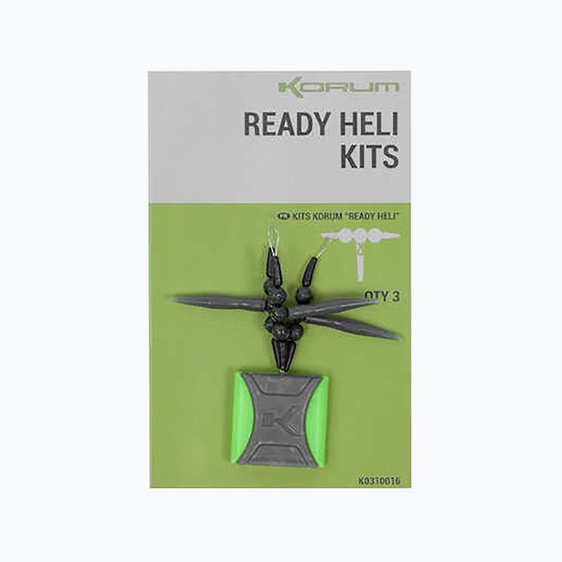 Korum Ready Heli 3-teiliges Angelhubschrauber-Set schwarz K0310016