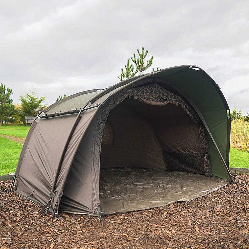 Avid Carp HQ Dual Layer Bivvy Einmannzelt grün 4