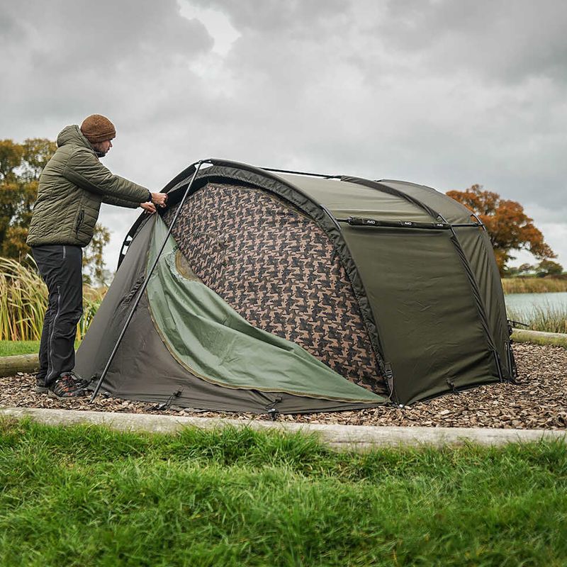 Avid Carp HQ Dual Layer Bivvy Einmannzelt grün 8