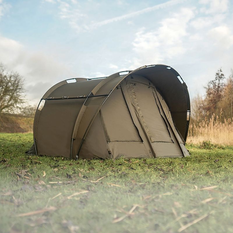 Avid Carp Ascent Bivvy Ein Mann Karpfen Zelt braun A0530007 2