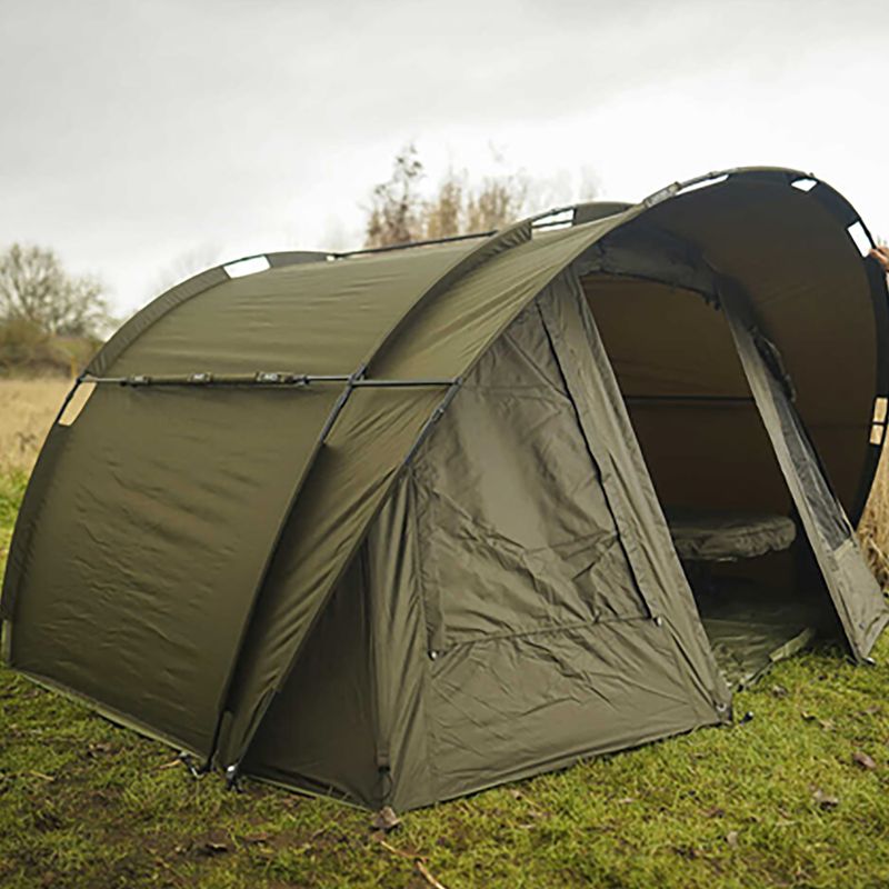 Avid Carp Ascent Bivvy Ein Mann Karpfen Zelt braun A0530007 4