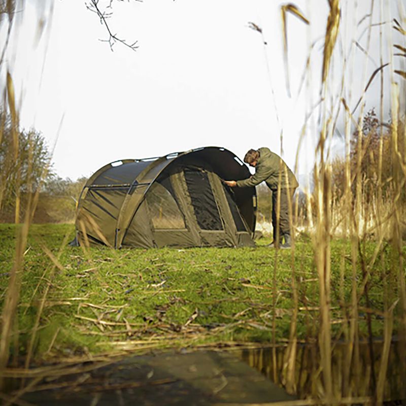 Avid Carp Ascent Bivvy Ein Mann Karpfen Zelt braun A0530007 5
