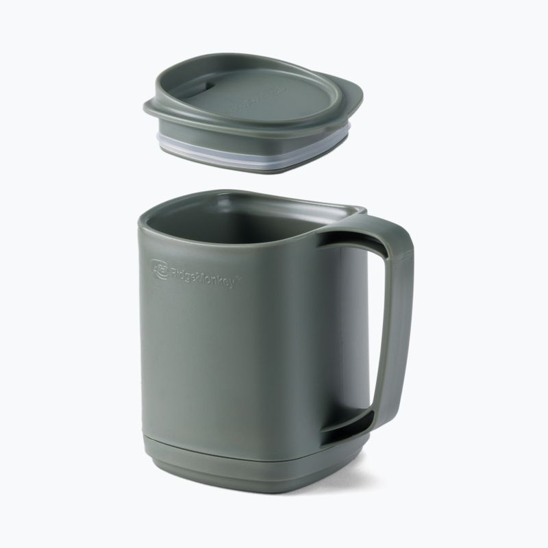 RidgeMonkey ThermoMug Gunmetal grün RM115 Angelbecher 4