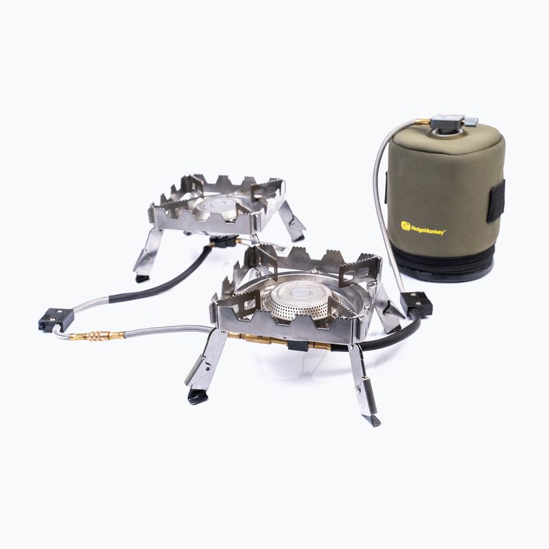RidgeMonkey Quad Connect Pro Full Kit silber RM186 Brenner