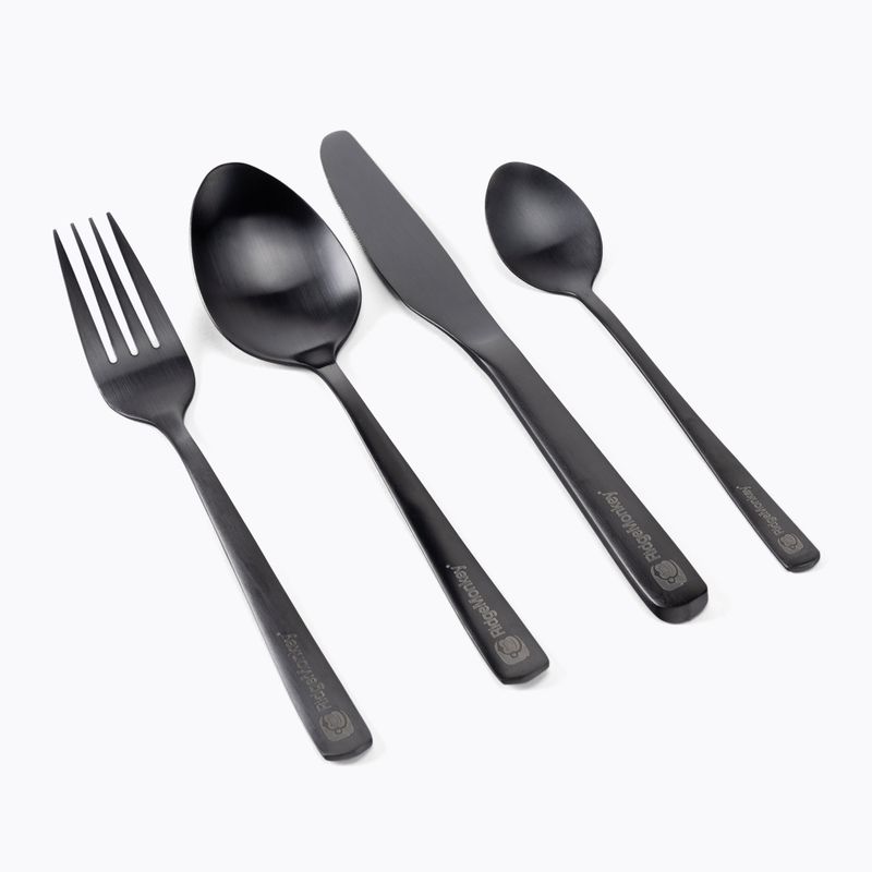 RidgeMonkey DLX Besteck Set - Halb schwarz RM533
