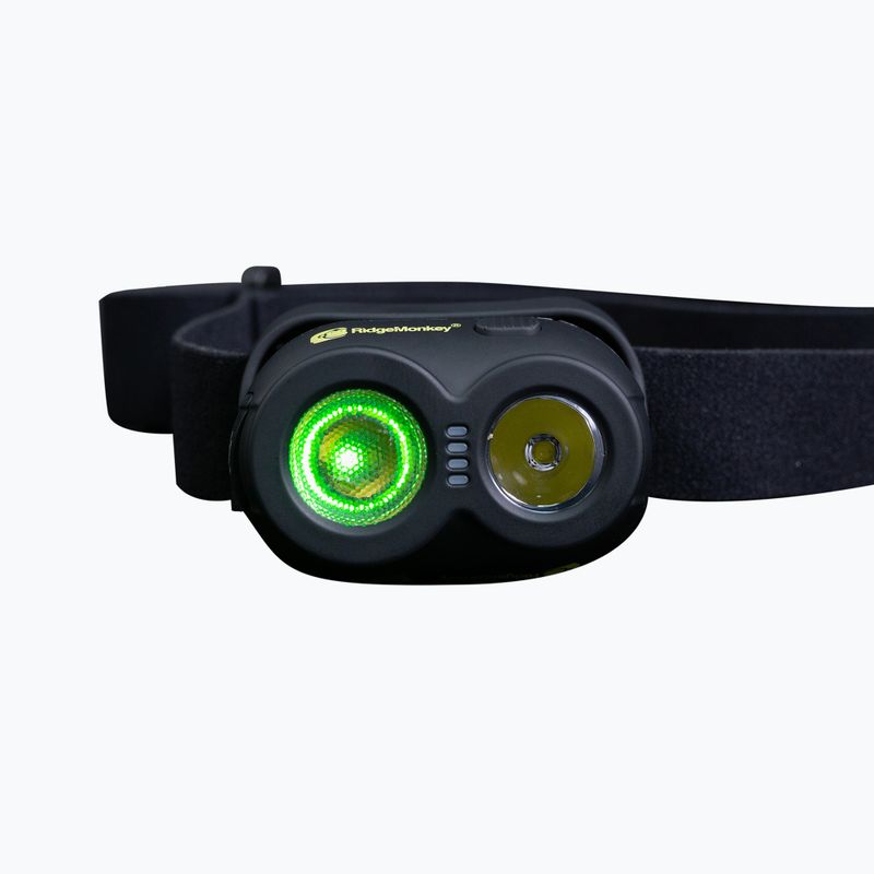 Stirnlampe RidgeMonkey VRH15X USB Rechargeable Headtorch schwarz RM HT15X