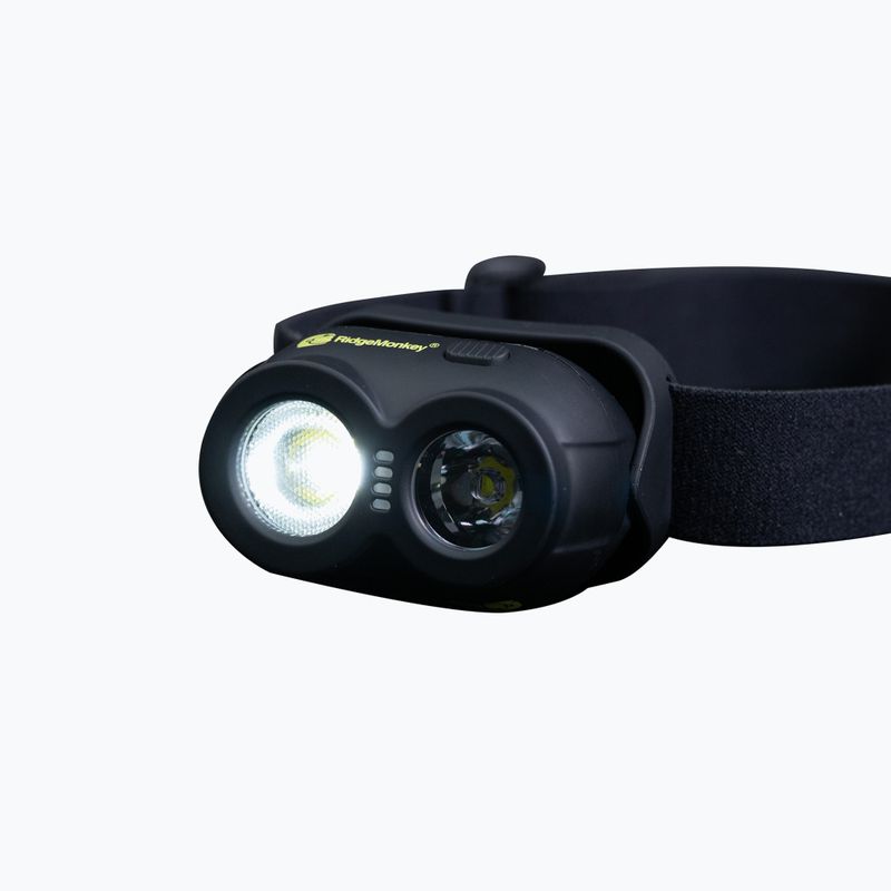 Stirnlampe RidgeMonkey VRH15X USB Rechargeable Headtorch schwarz RM HT15X 2