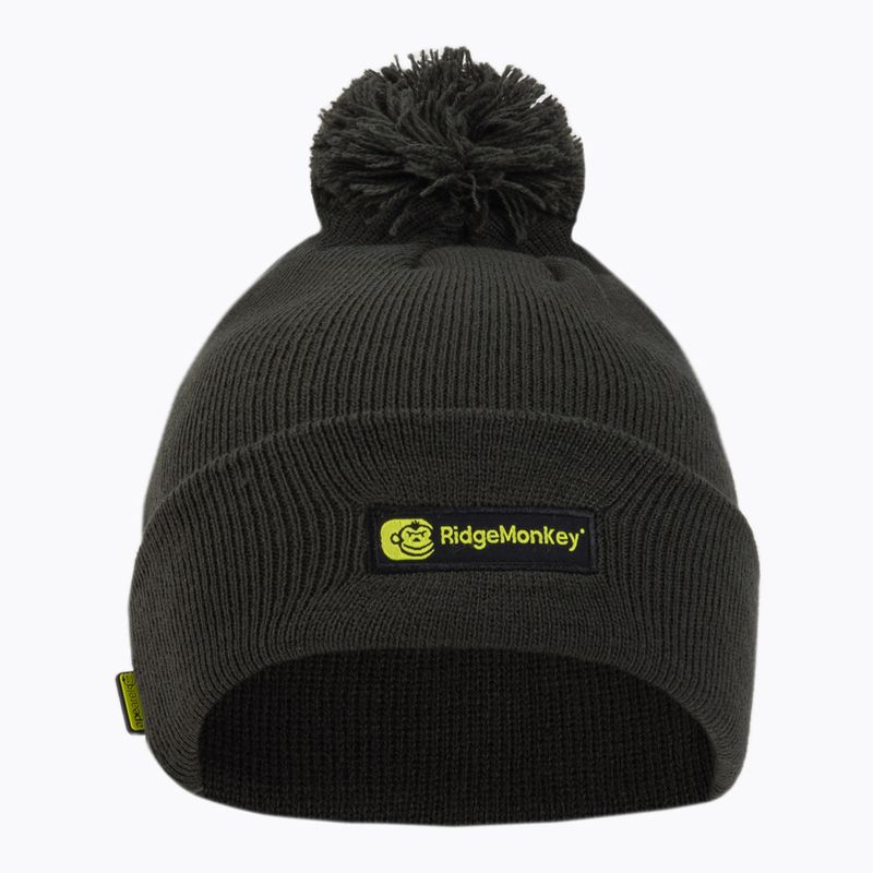 Ridgemonkey Herren-Angelmütze Apearel Bobble Beanie Hut grün RM557 2