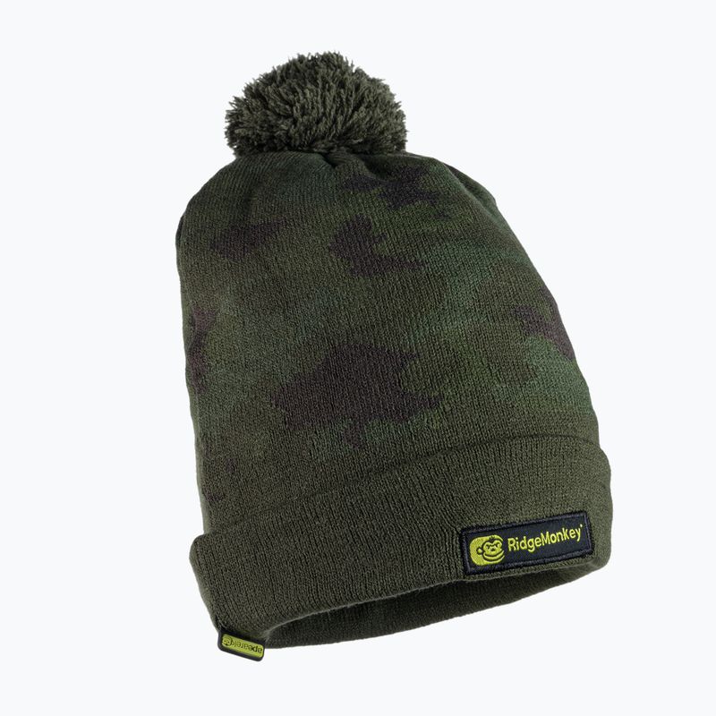 RidgeMonkey Apearel Bommel Angeln Beanie Hut grün RM558