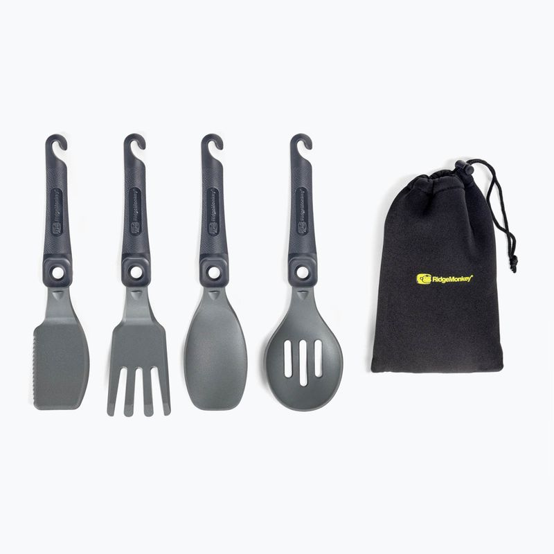 RidgeMonkey Q-Lock Utensil grau QLU SET 2