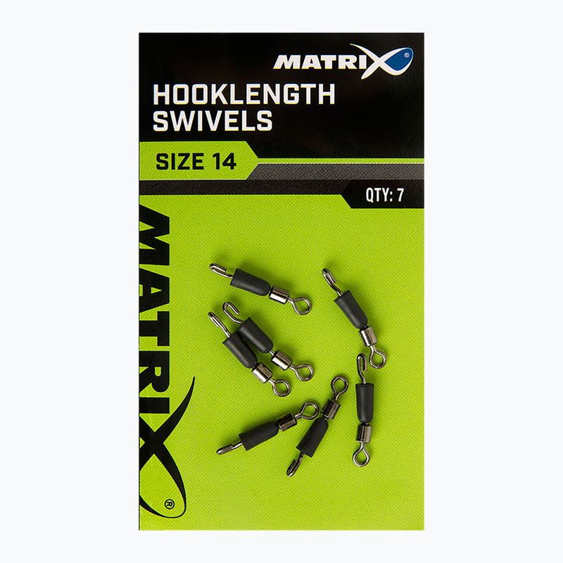 Feederverbinder Matrix Hooklength Swivels Größe 7 Stück silber GAC365