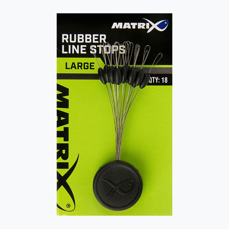 Matrix Rubber Line Stops 18 Stück schwarz GAC369
