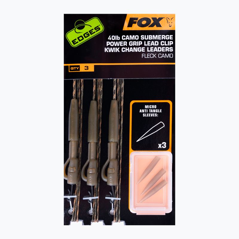 Karpfenführer Fox Edges Camo Submerge Power Grip Lead Clip Kwik Change Kit camo CAC714