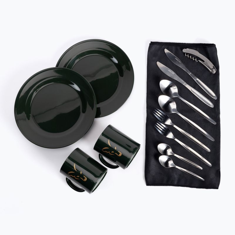 Fox R-Series 2 Mann Karpfen Dinner Set grün CLU374