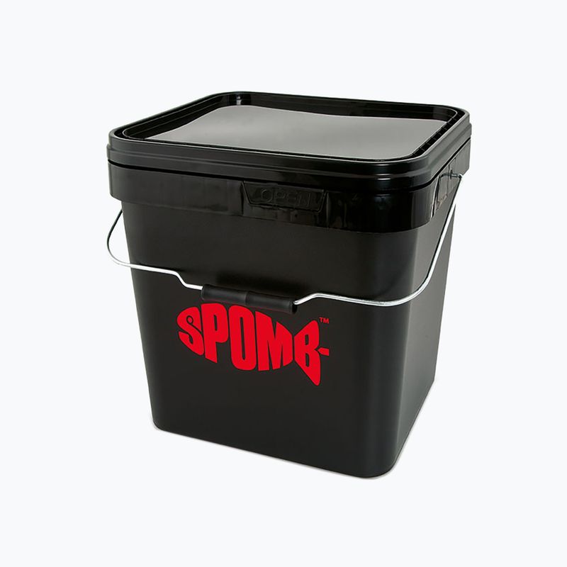 Spomb Square Bucket Angeln Eimer schwarz DBT001