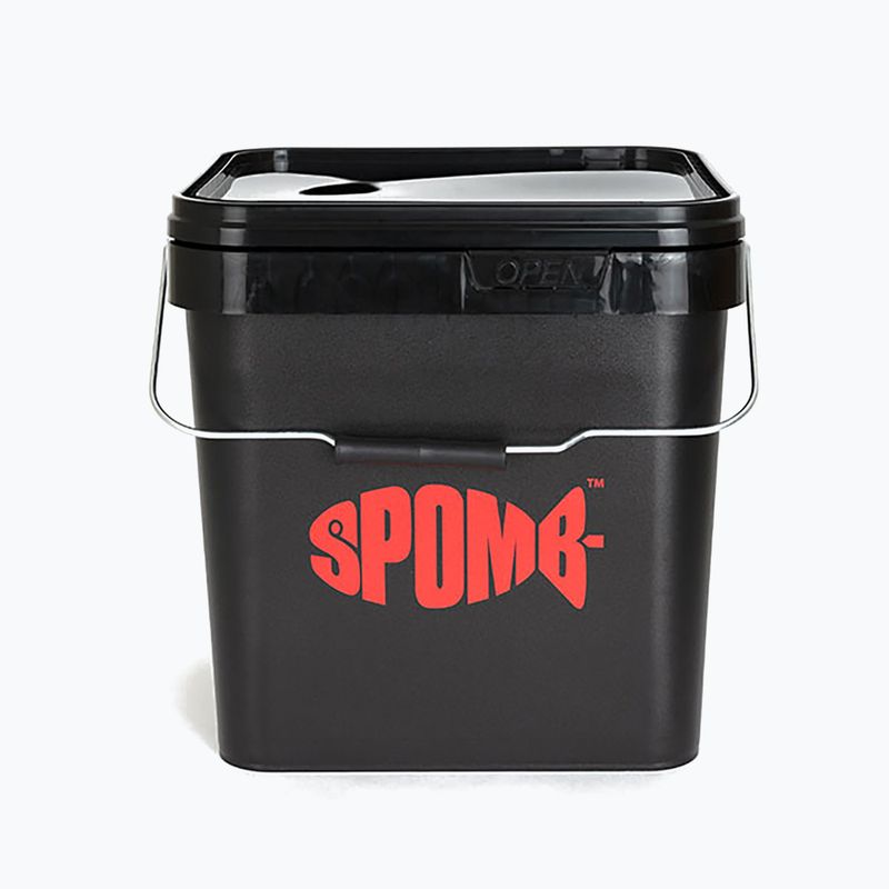Spomb Square Bucket Angeln Eimer schwarz DBT001 2