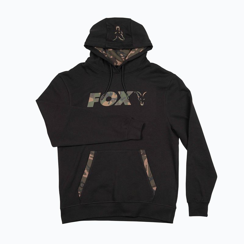 Fox LW Print Pullover mit Kapuze Angeln Sweatshirt Schwarz CFX1