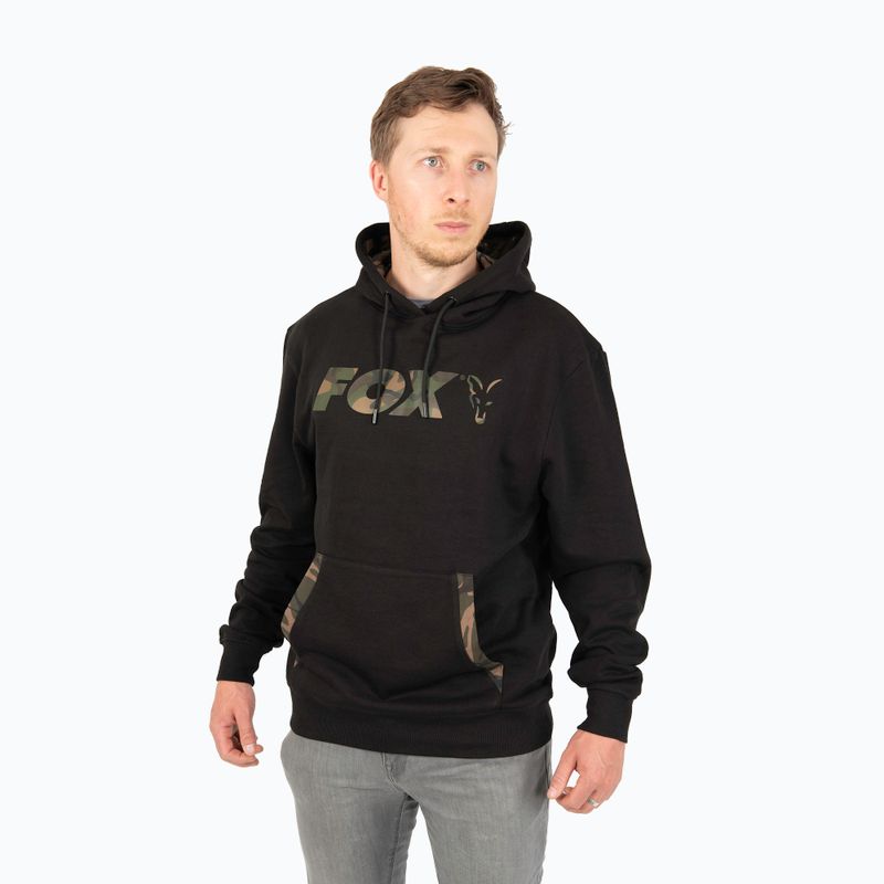 Fox LW Print Pullover mit Kapuze Angeln Sweatshirt Schwarz CFX1 2