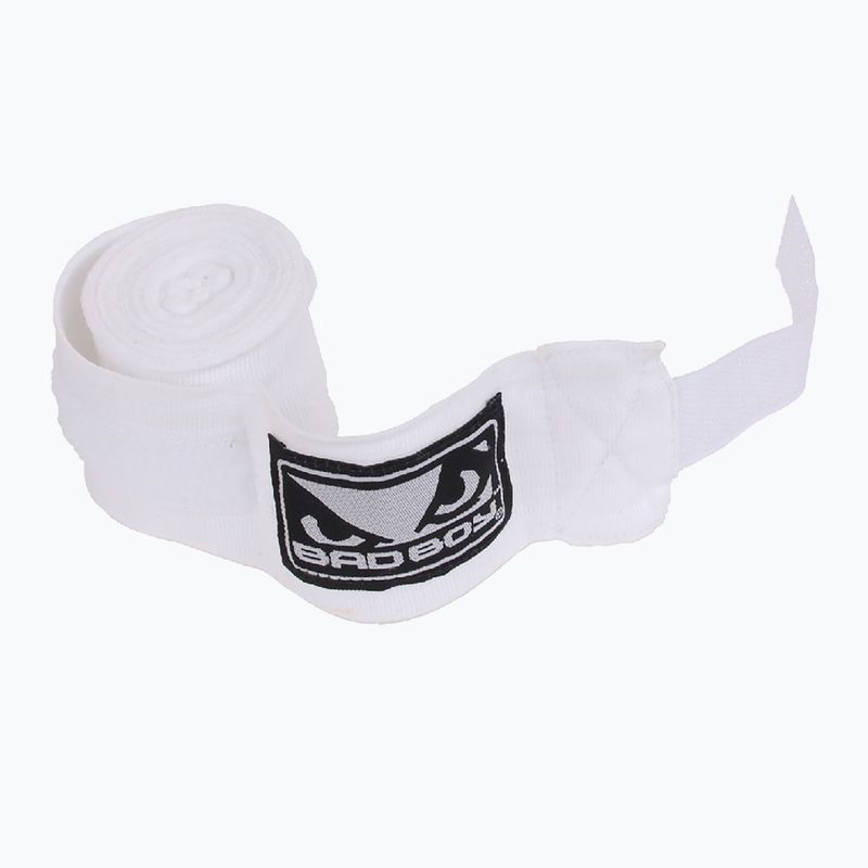 Boxbandagen Bad Boy weiß BBE45