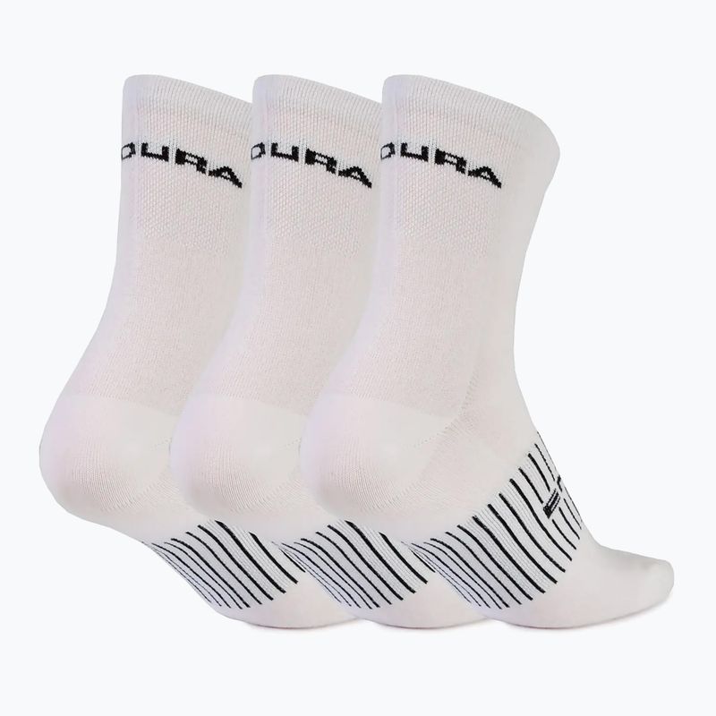 Fahrrad Socken Herren Endura Coolmax Race 3-pak white/multi 2