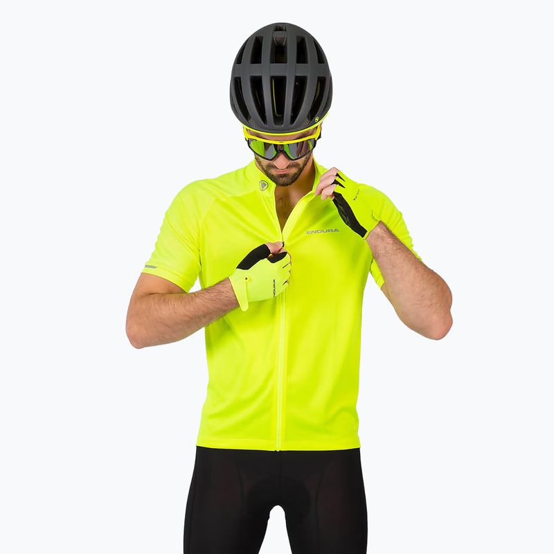 Fahrradtrikot Herren Endura Xtract II hi-viz yellow