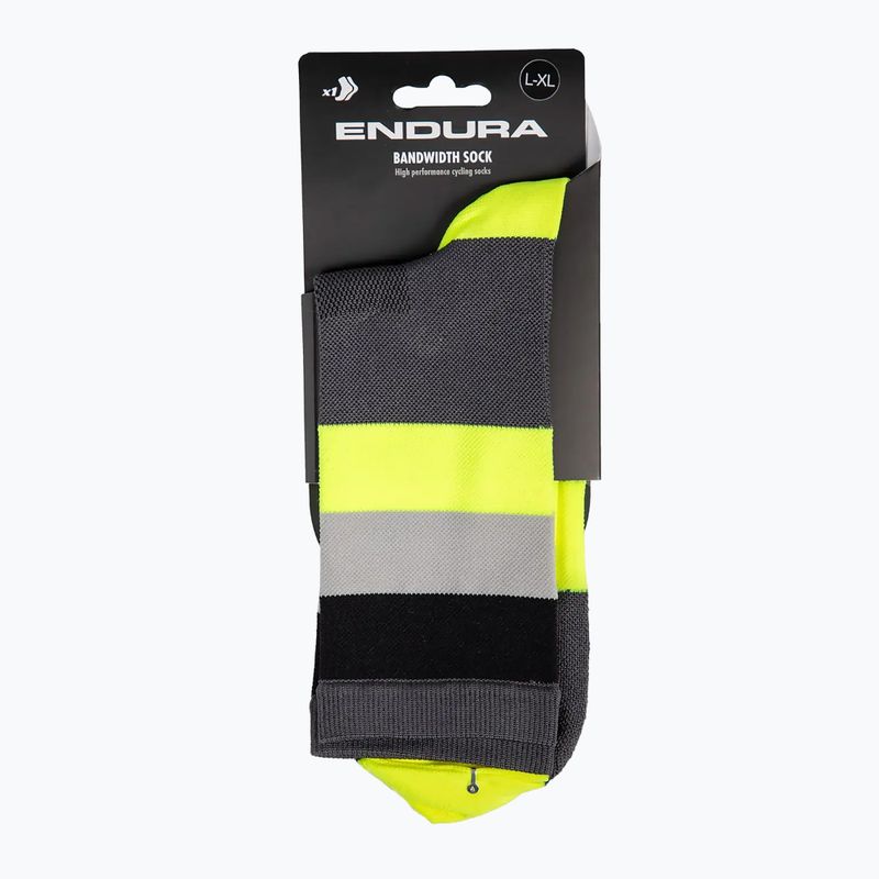 Fahrrad Socken Herren Endura Bandwidth hi-viz yellow 5