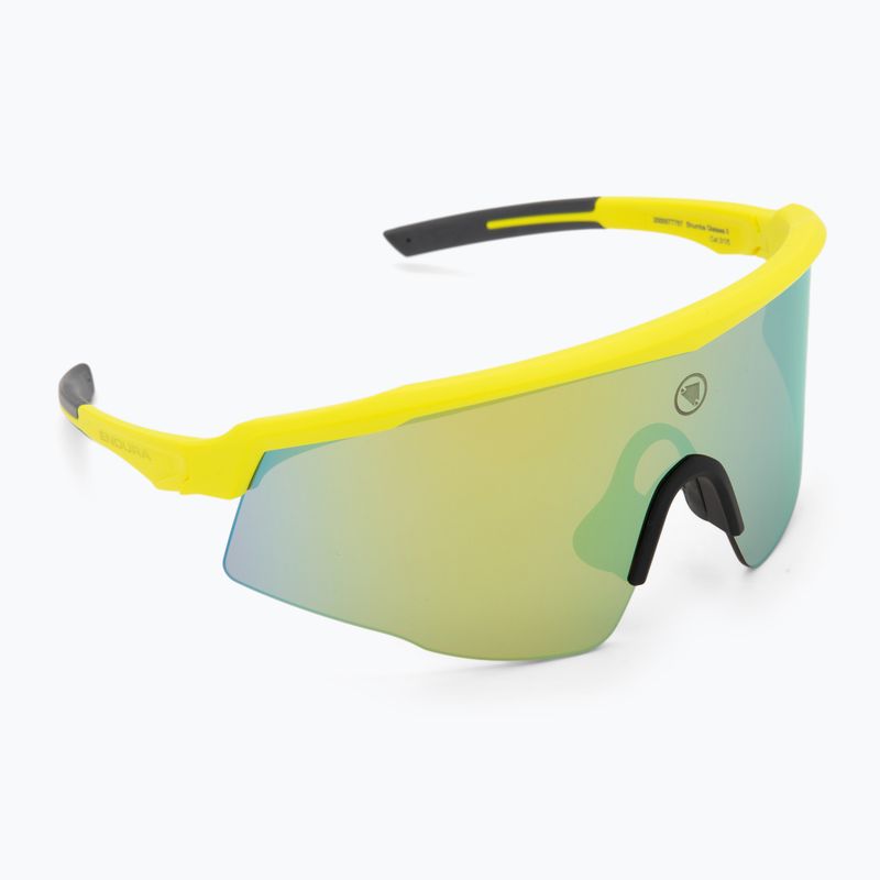 Sonnenbrille Endura Shumba II 3+0+0 hi-viz yellow/smoke tint/full gold mirror 2