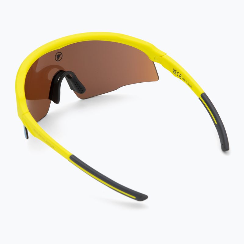 Sonnenbrille Endura Shumba II 3+0+0 hi-viz yellow/smoke tint/full gold mirror 3
