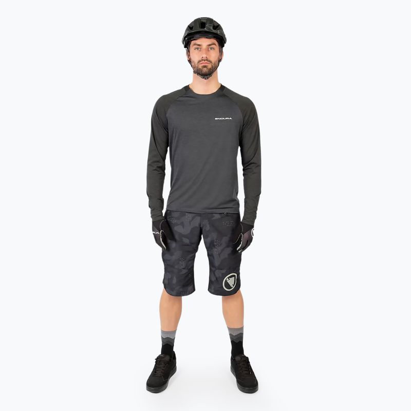 Fahrrad Longsleeve Herren Endura Singletrack pewter 2