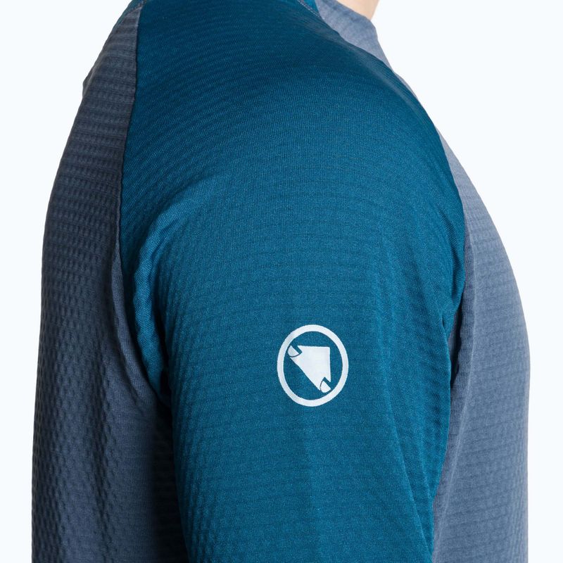 Fahrrad Longsleeve Herren Endura Singletrack Fleece ensign blue 4