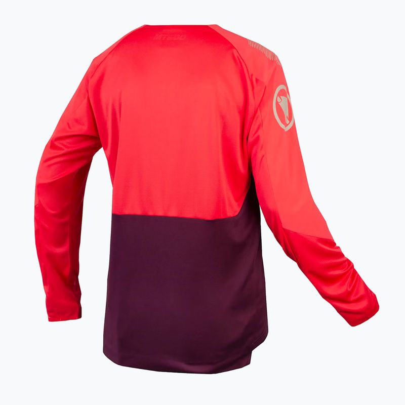 Fahrrad Longsleeve  Herren Endura MT500 Burner aubergine 8