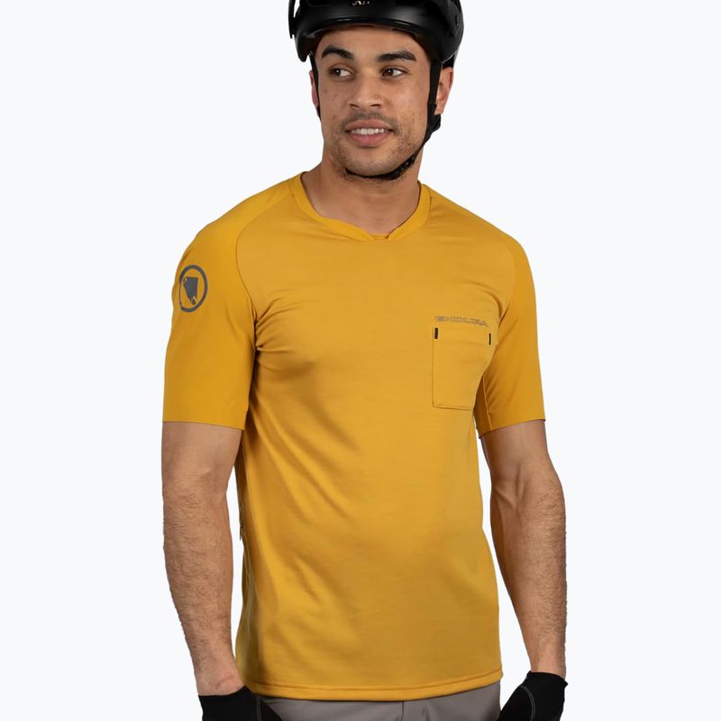 Fahrradtrikot Herren Endura GV500 Foyle Tech mustard