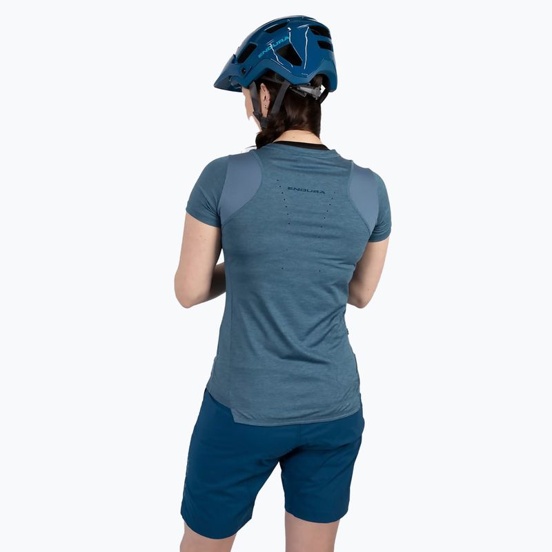 Fahrradtrikot Damen Endura Singletrack II blue steel 4