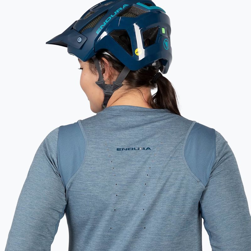 Fahrrad Longsleeve Damen Endura Singletrack blue steel 7