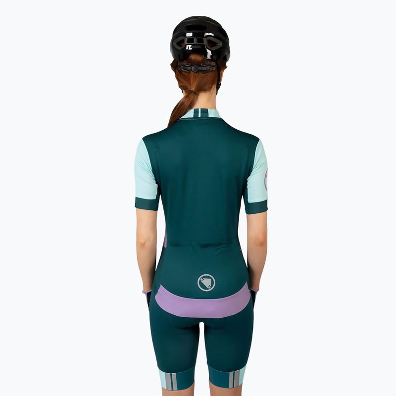Fahrradtrikot Damen Endura FS260 Print S/S violet 3