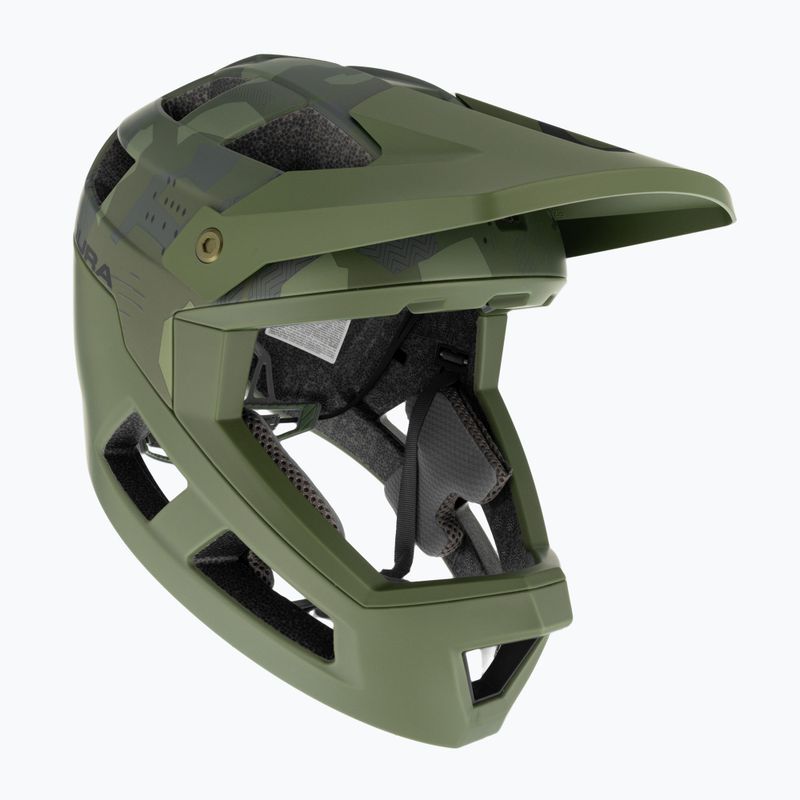 Fahrrad Helm Kinder Endura Singletrack Full Face Youth olive green