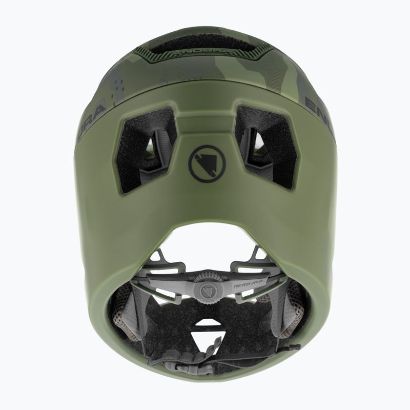 Fahrrad Helm Kinder Endura Singletrack Full Face Youth olive green 3