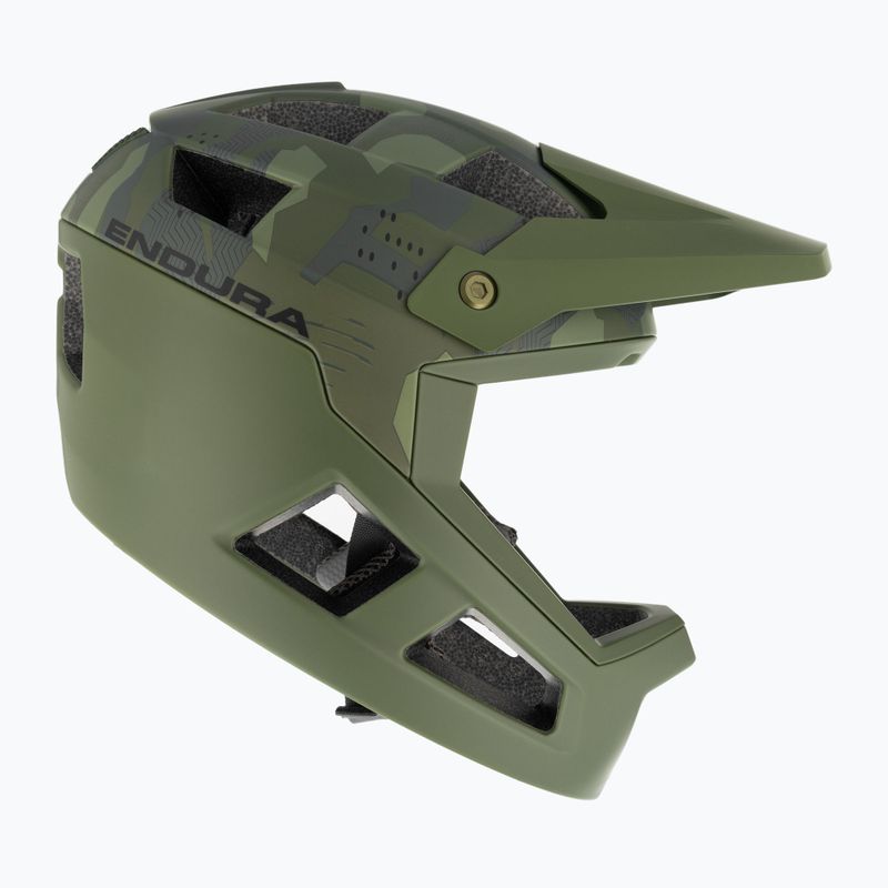 Fahrrad Helm Kinder Endura Singletrack Full Face Youth olive green 4