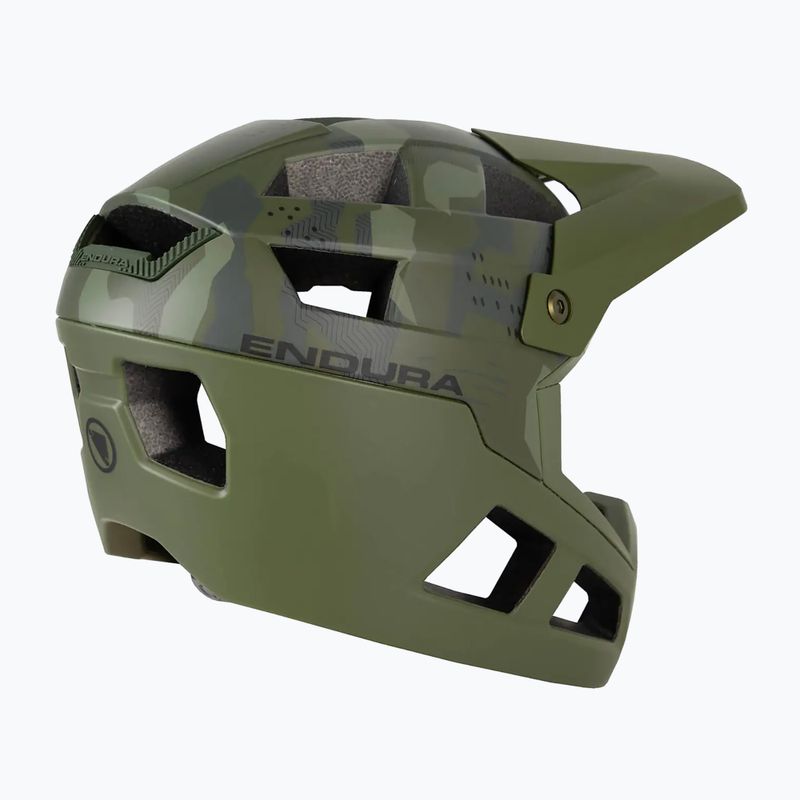 Fahrrad Helm Kinder Endura Singletrack Full Face Youth olive green 7