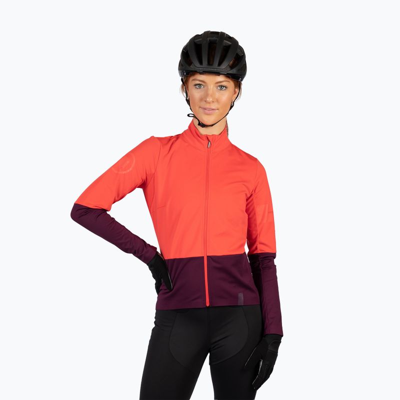 Fahrrad Longsleeve Damen Endura FS260 Jetstream aubergine