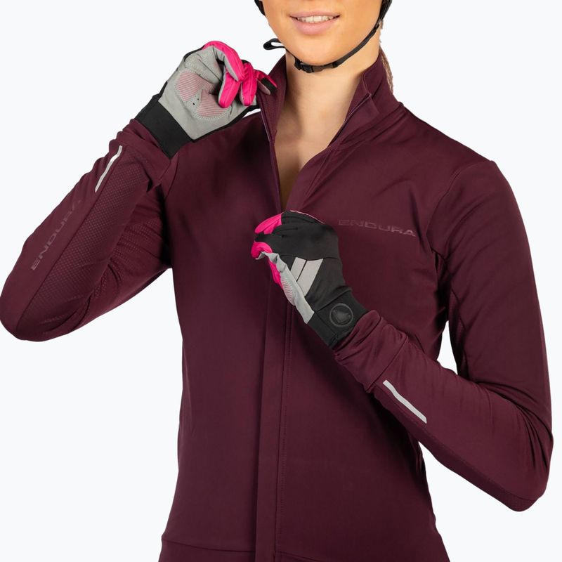 Fahrrad Longsleeve Damen Endura Xtract Roubaix aubergine 5