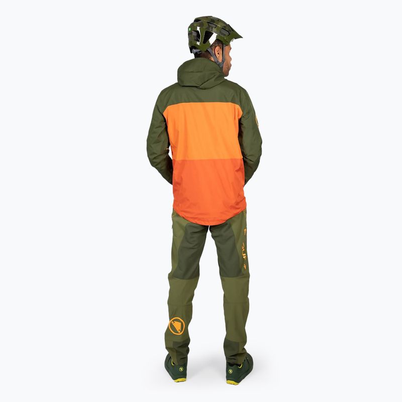 Fahrradjacke Herren Endura Singletrack II Waterproof orange harvest 5