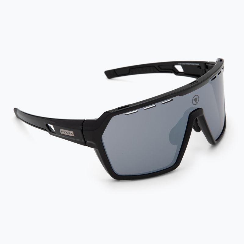 Endura Singletrack schwarz/platin revo smoke/clear silver flash mirror Sonnenbrille 2