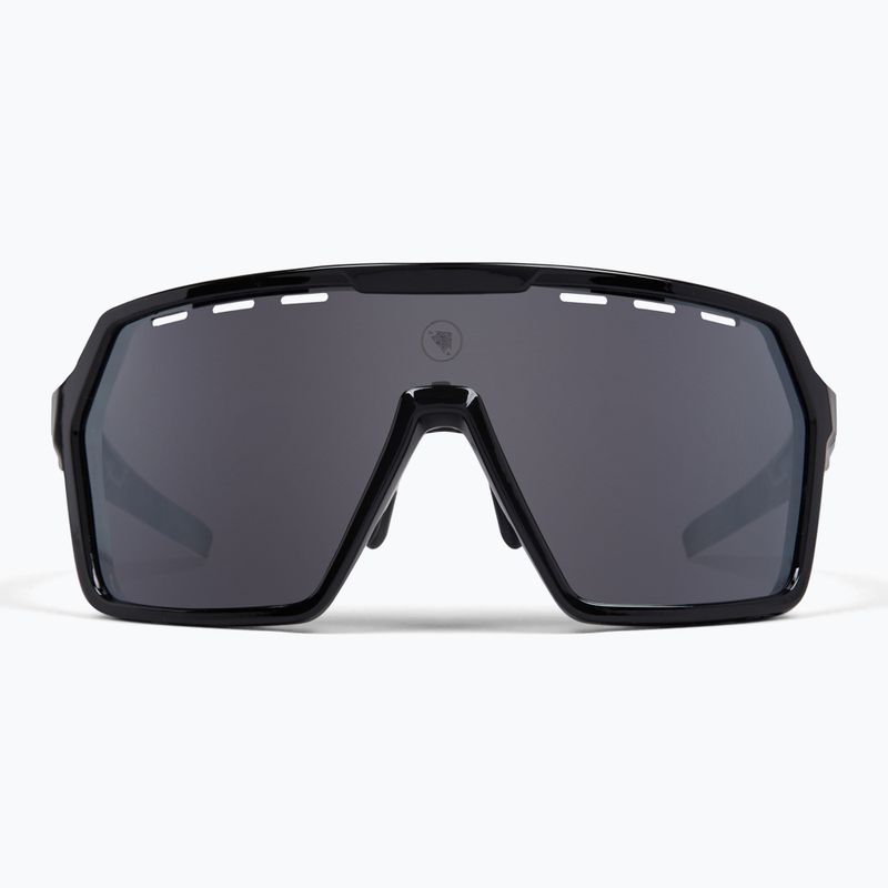 Endura Singletrack schwarz/platin revo smoke/clear silver flash mirror Sonnenbrille