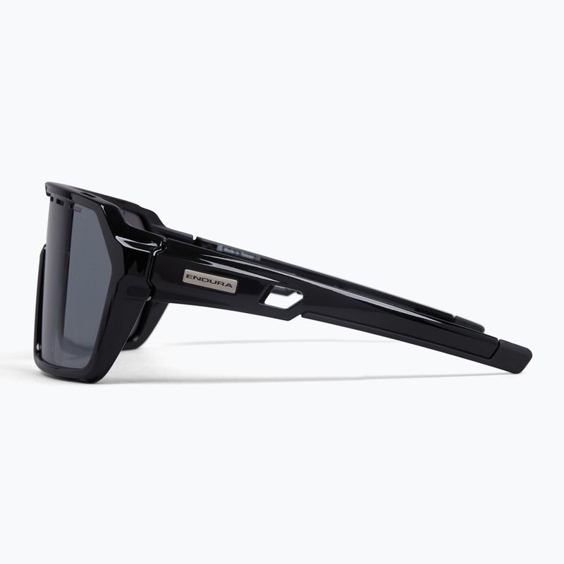 Endura Singletrack schwarz/platin revo smoke/clear silver flash mirror Sonnenbrille 3
