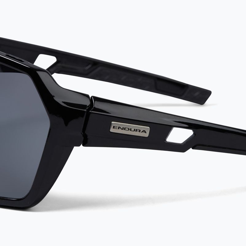Endura Singletrack schwarz/platin revo smoke/clear silver flash mirror Sonnenbrille 4